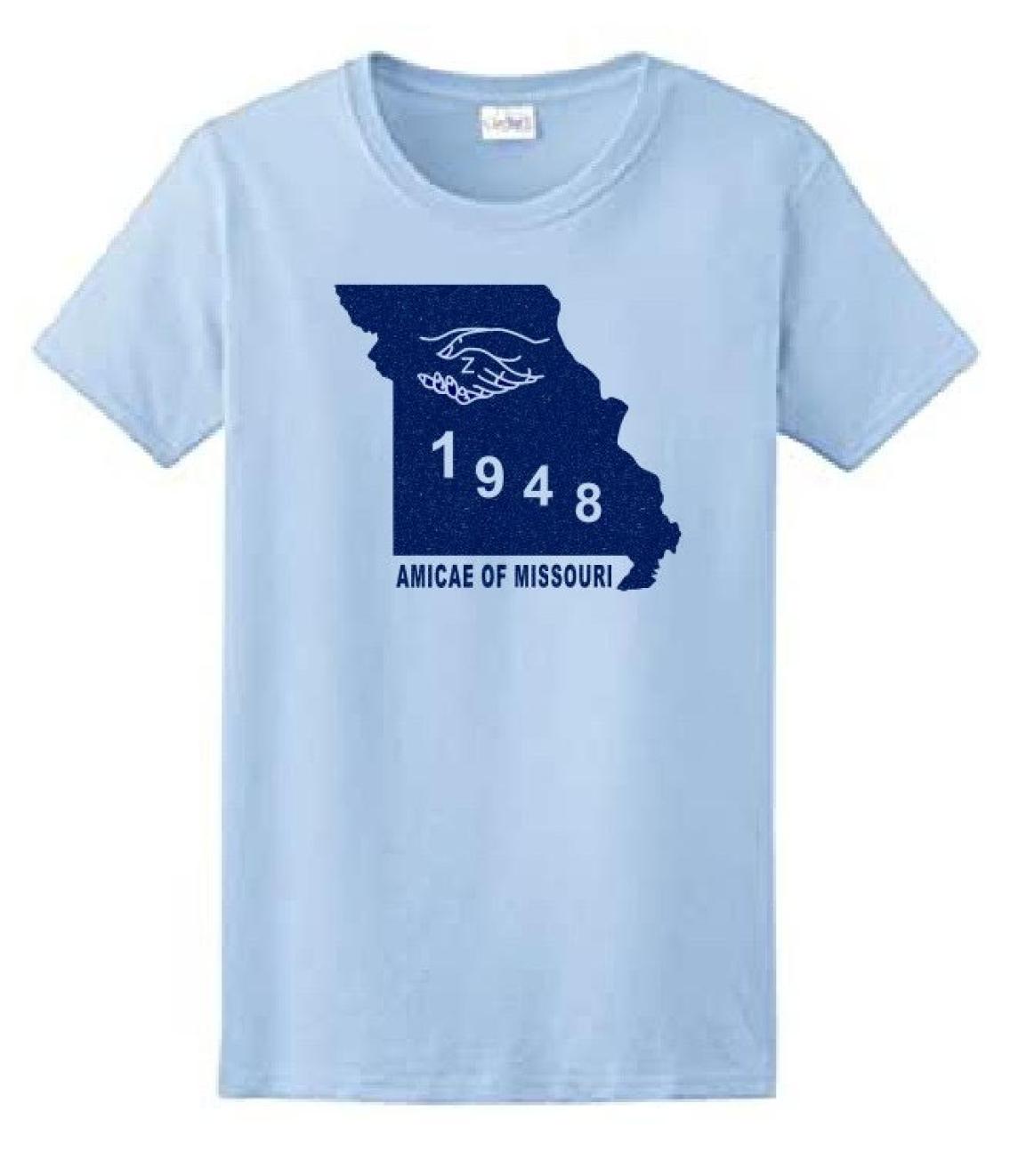 AMICAE State of MISSOURI Glitter Tee 