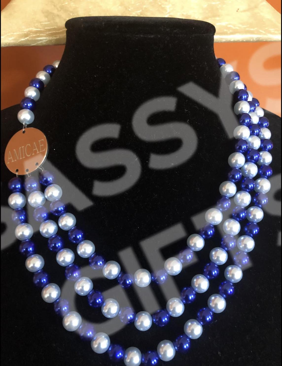 NEW!!! Amicae Short Multi-Strand Peals Necklace