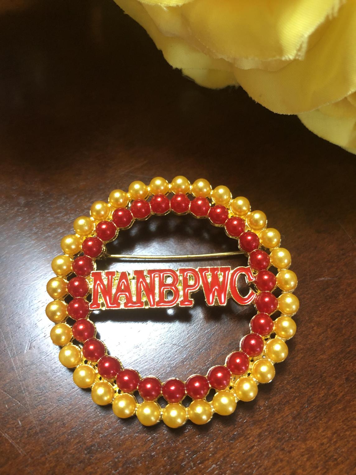 NANBPWC Round Pearl Pin - SALE