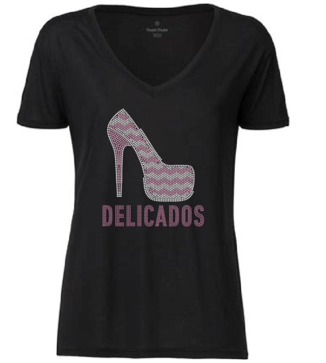 Delicados Rhinestones Shoe Tee 