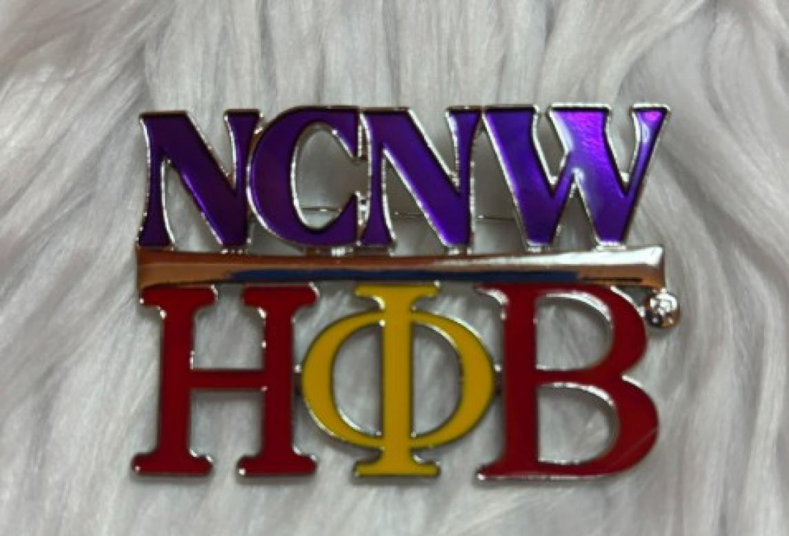 NCNW Eta Phi Beta Letters Pin