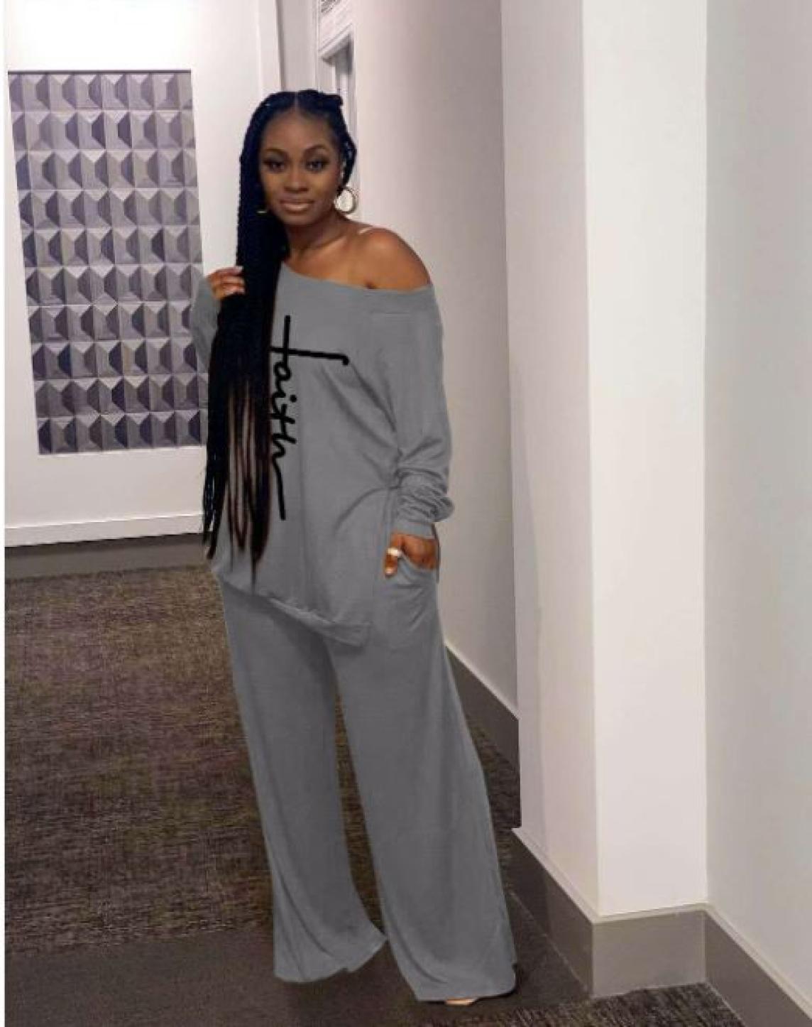 Gray FAITH Pantssuit.   