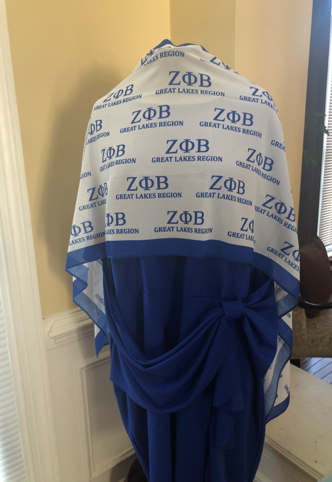 Zeta Phi Beta Great Lakes Region Oblong Scarf
