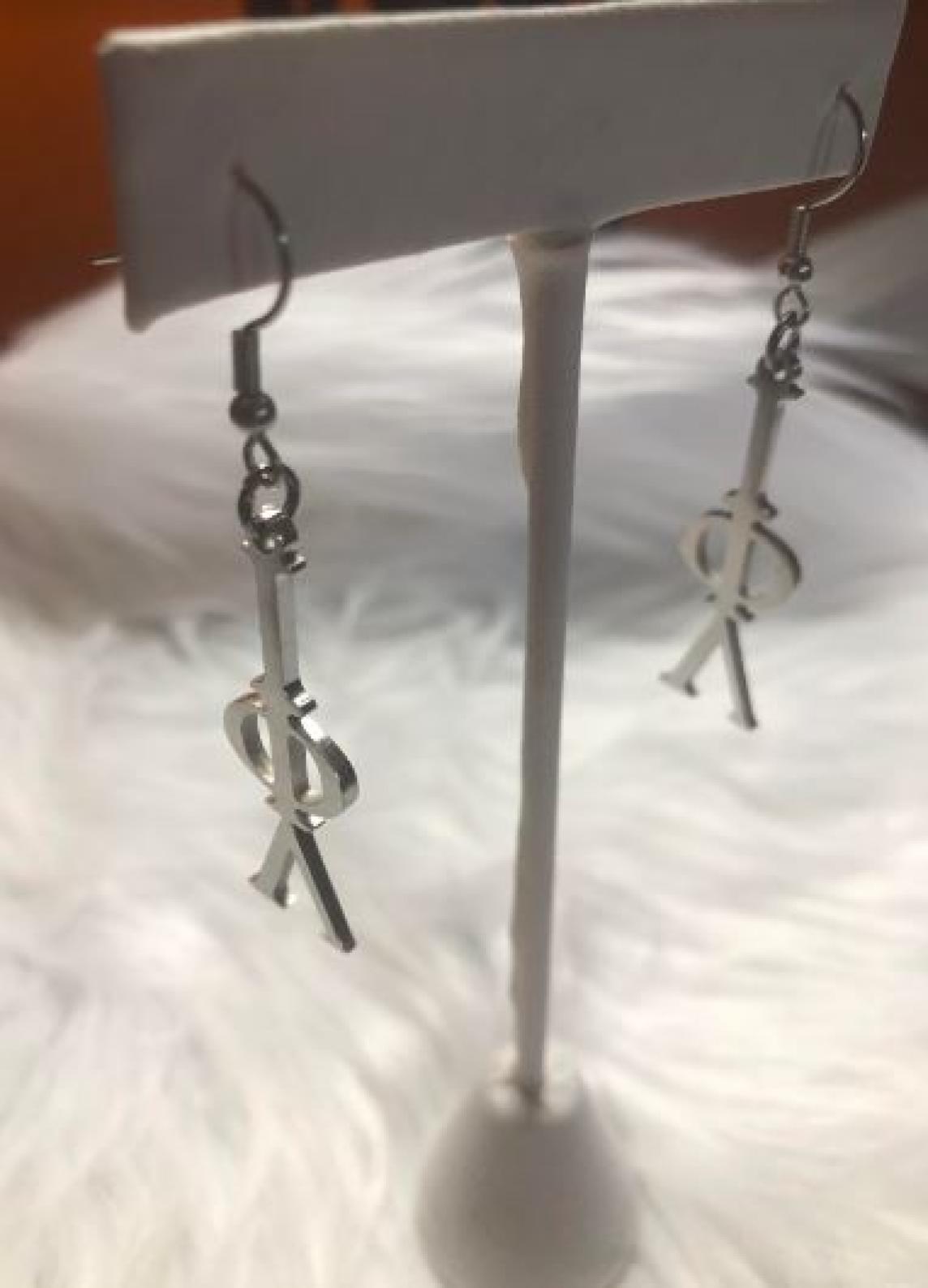 Iota Phi Lambda Stainless Steel Earrings