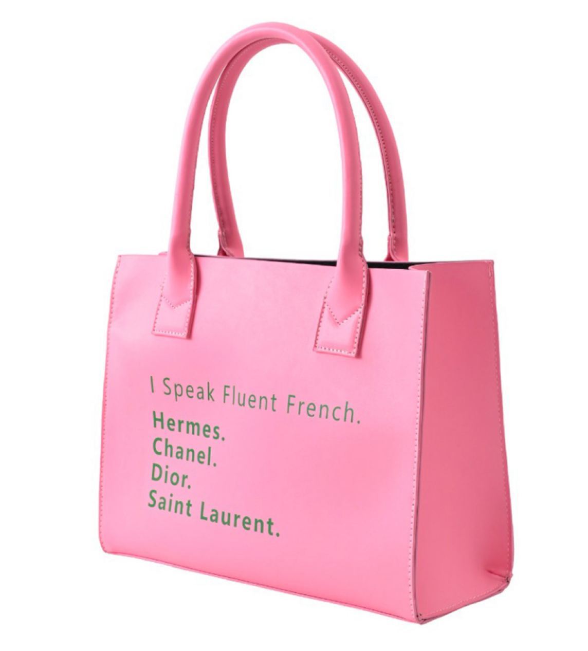 I Speak Fluent French Pink Tote