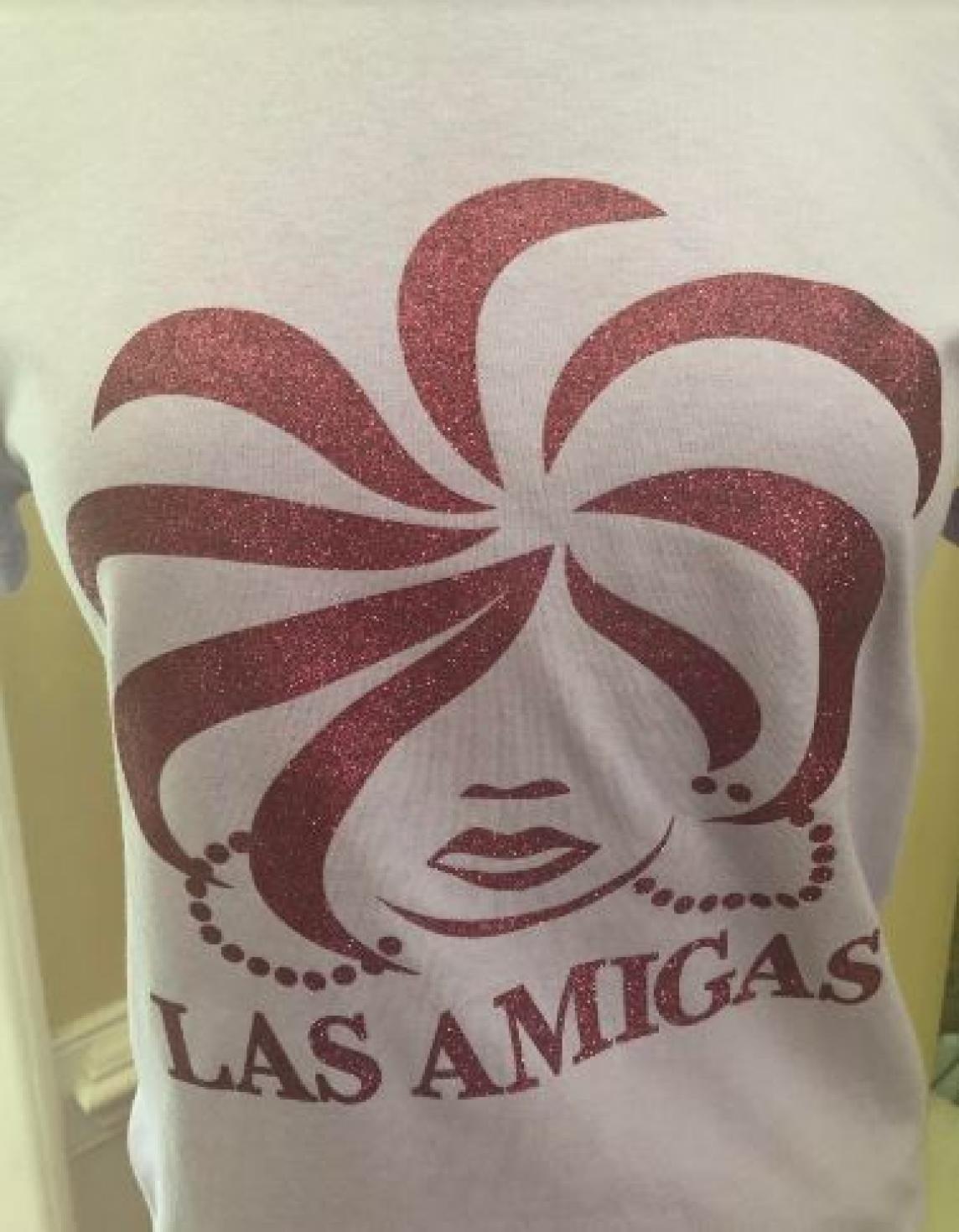 LAS AMIGAS GLAMOUR GIRL TEE IN LAVENDER 