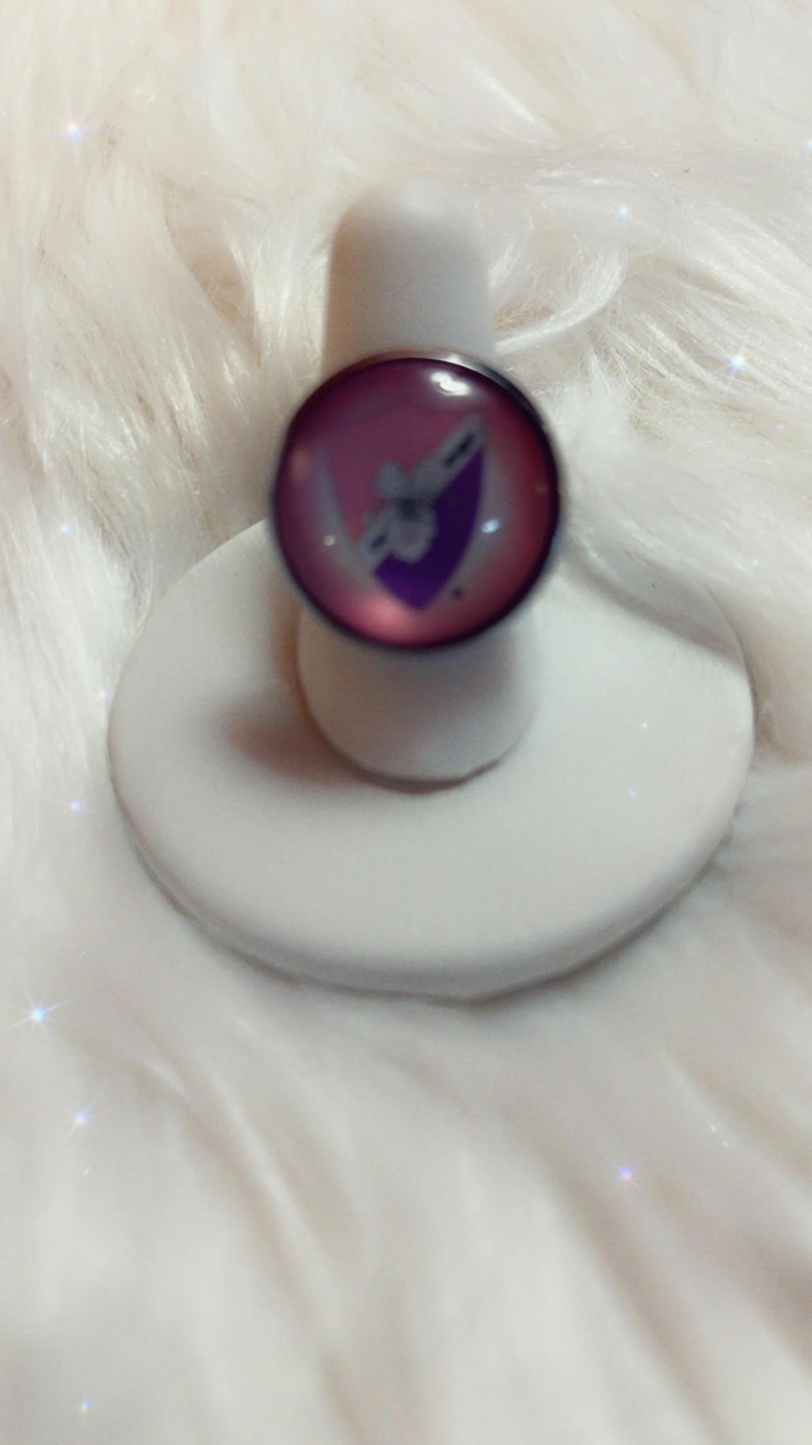 Las Amigas Stainless Steel Shield Ring