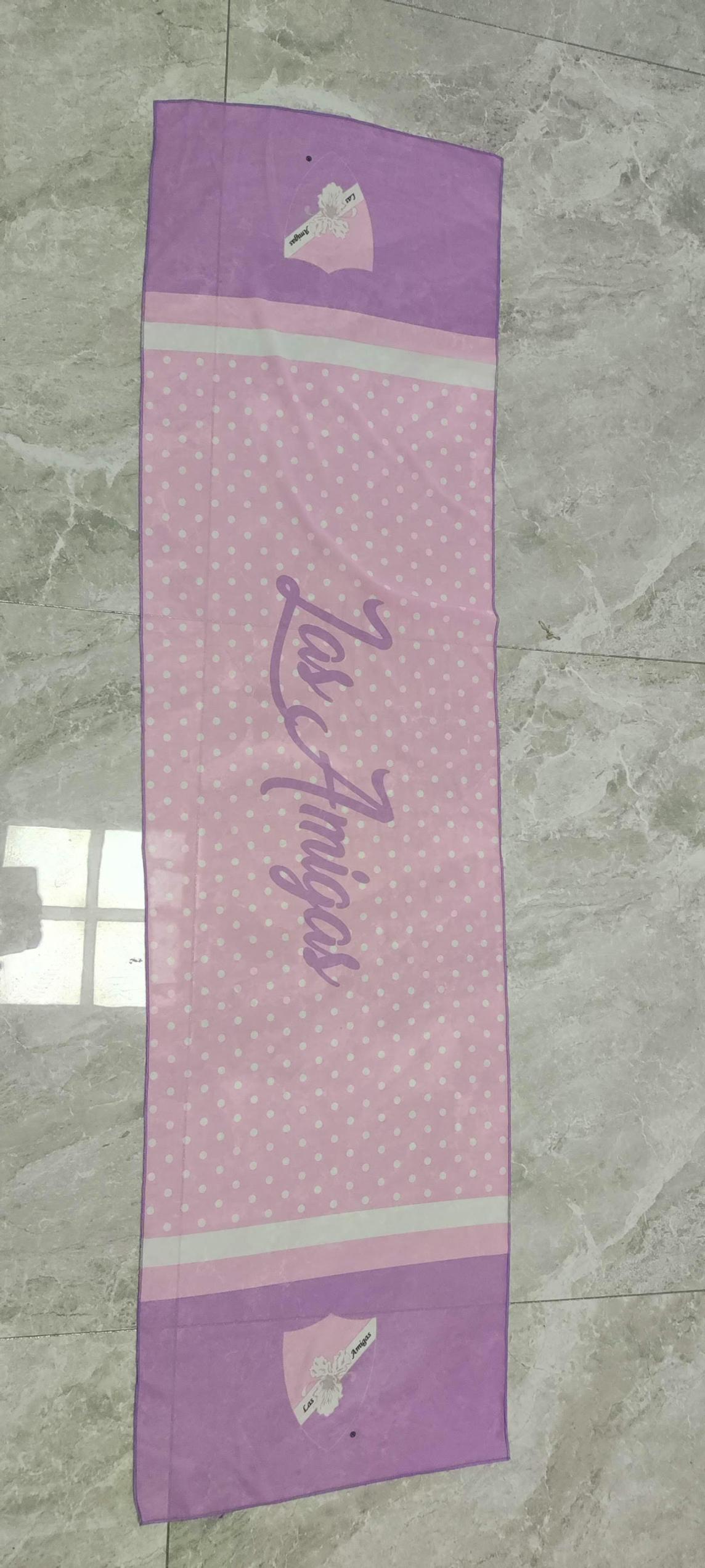 Las Amigas Pink Oblong Scarf