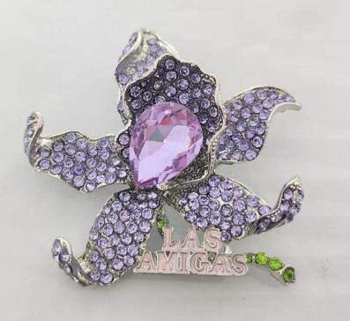 Las Amigas Orchid Pin