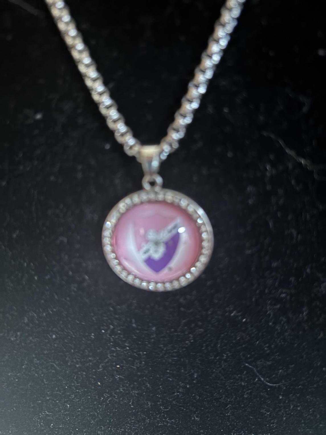 Las Amigas Rhinestones Medallion Necklace