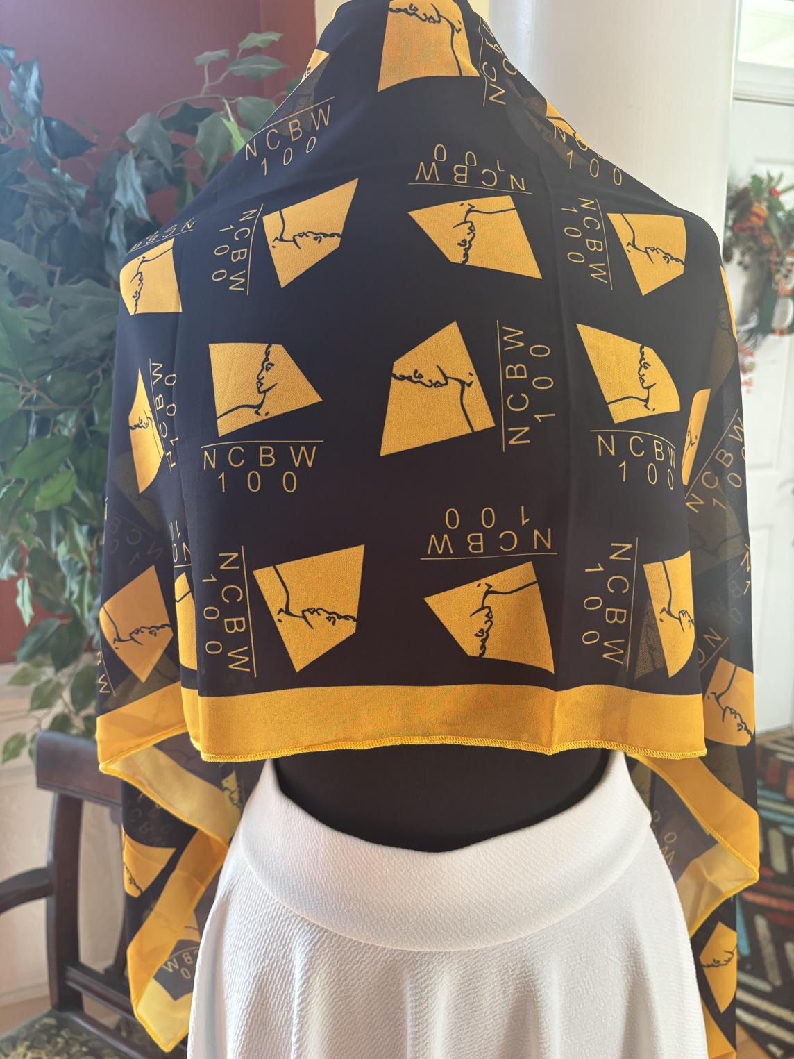 NCBW100 Black Oblong Scarf