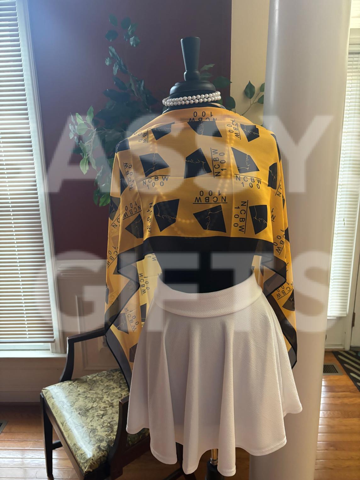 NCBW100 Gold Nylon Scarf