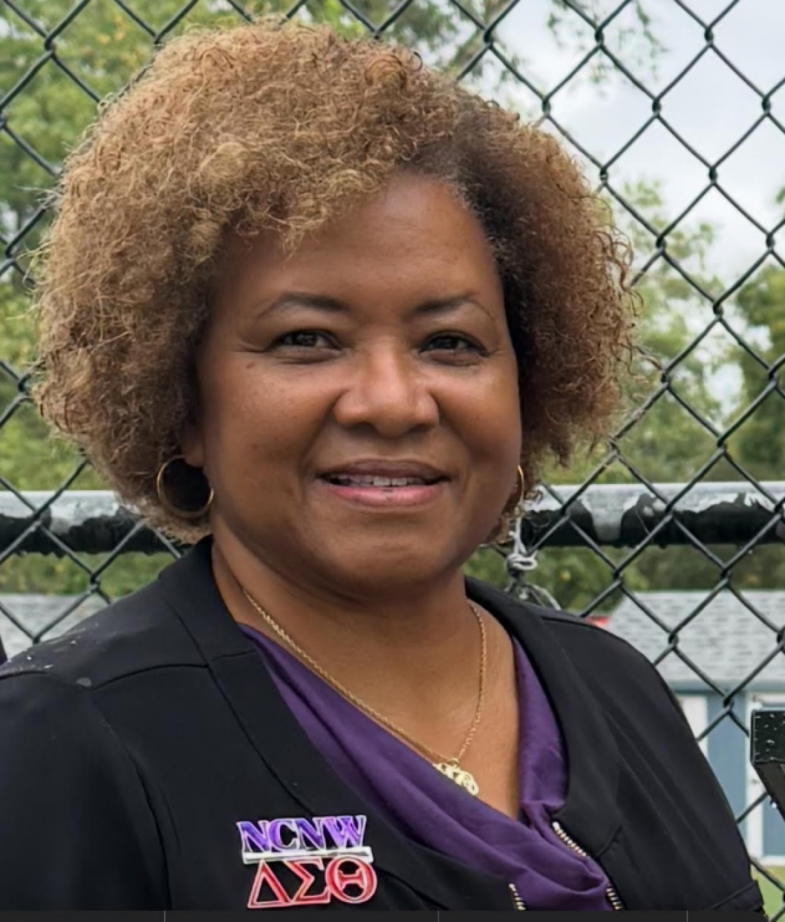 NCNW Delta Sigma Theta Letters Pin