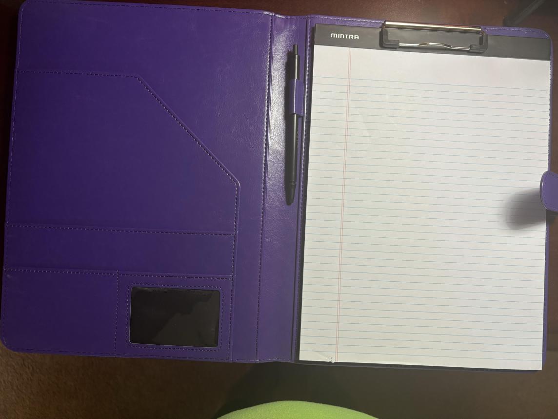 NCNW Faux Leather Portfolio - Back in Stock