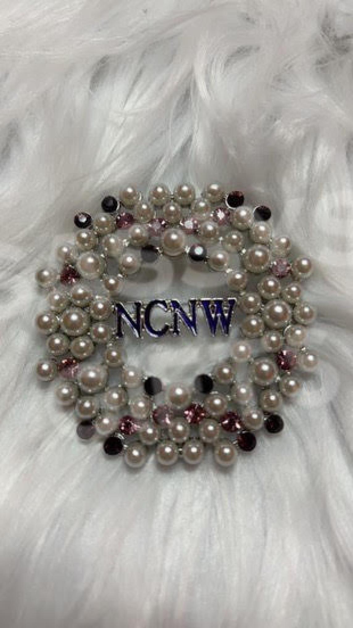 NCNW Large Round Wreath Pin