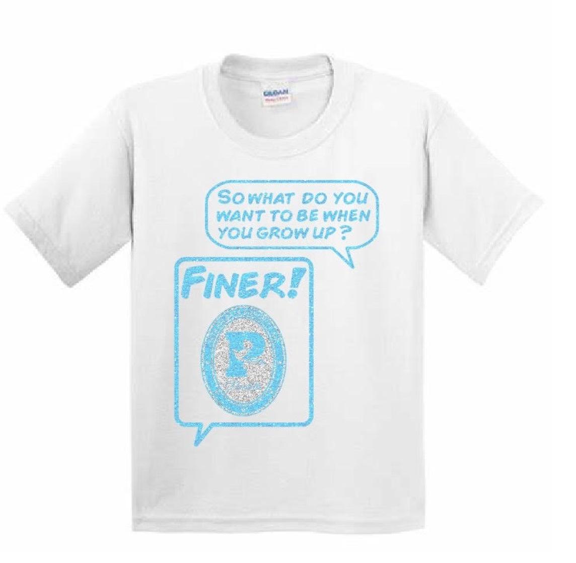 Pearlette Finer Glitter Tee. What Do You Want To Be? Youth Sizes Only 