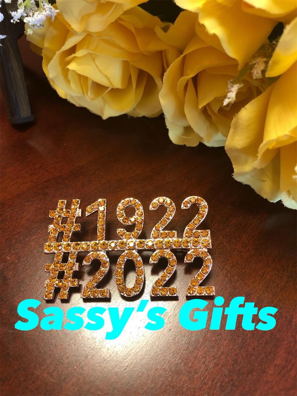 NEW!!!!  SGRho Hashtag Rhinestones Centennial Pin