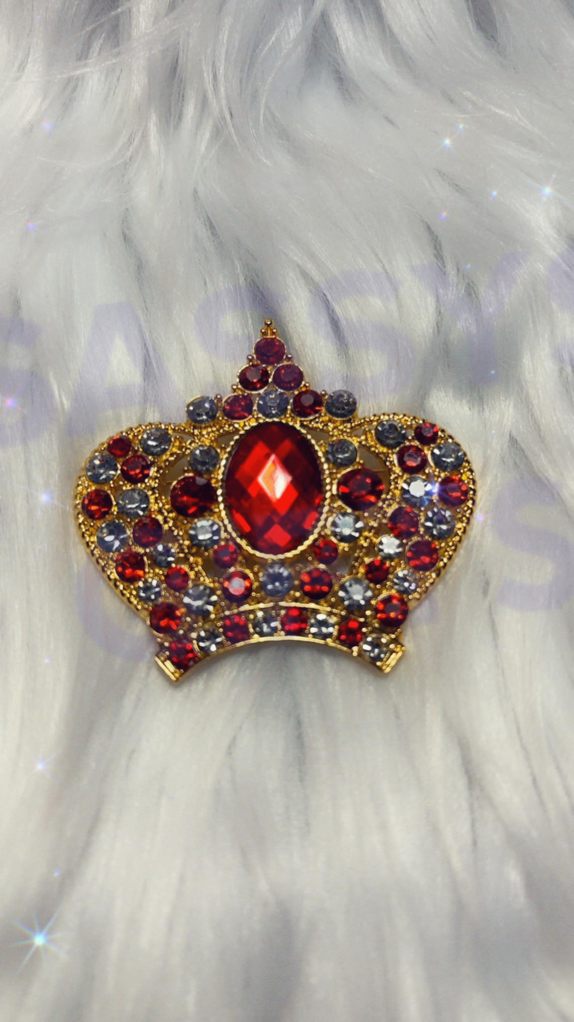 TLOD Delta Rhinestones Crown Pin