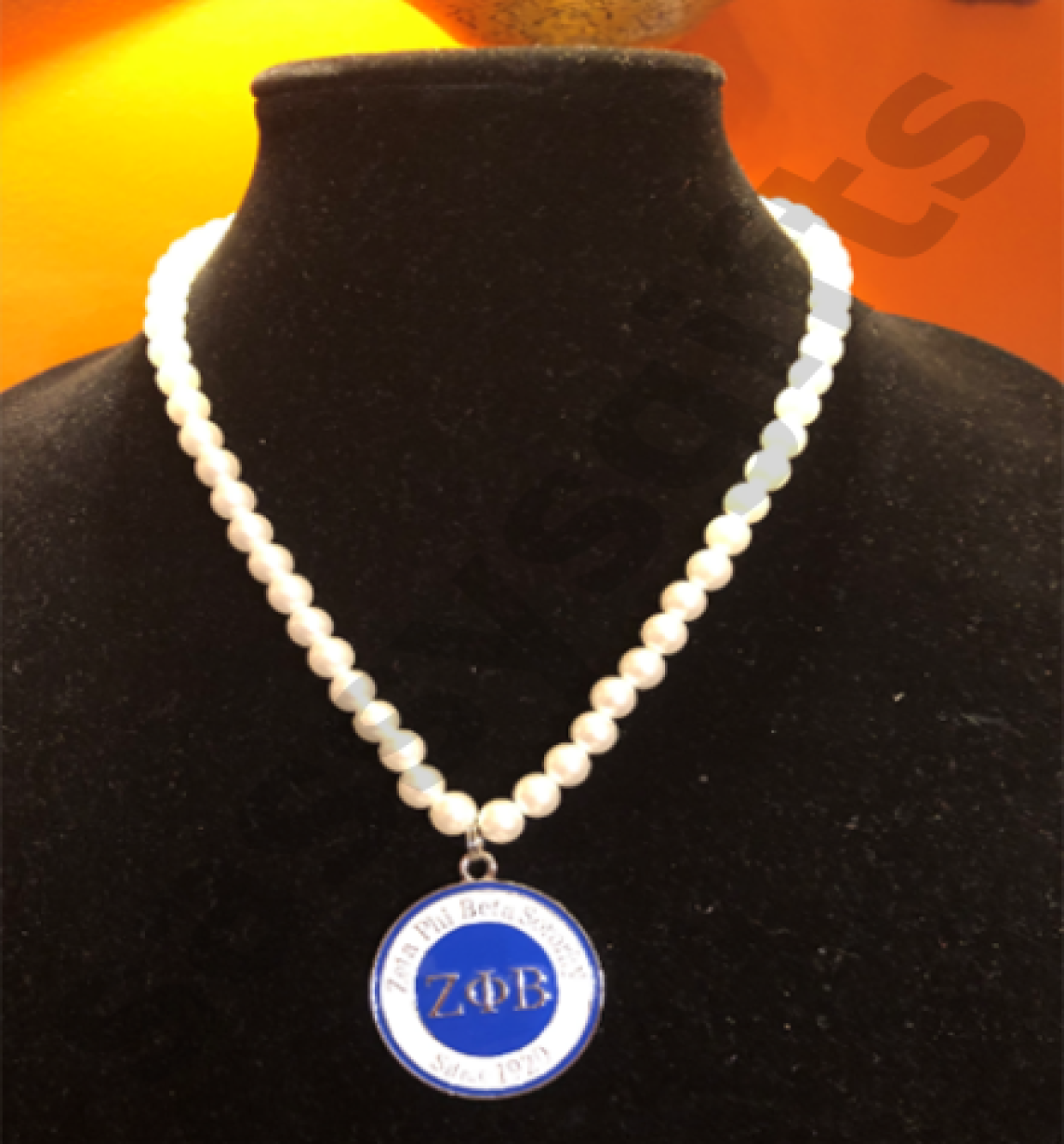 Zeta Pearl Necklace With Medallion - Soldout Again