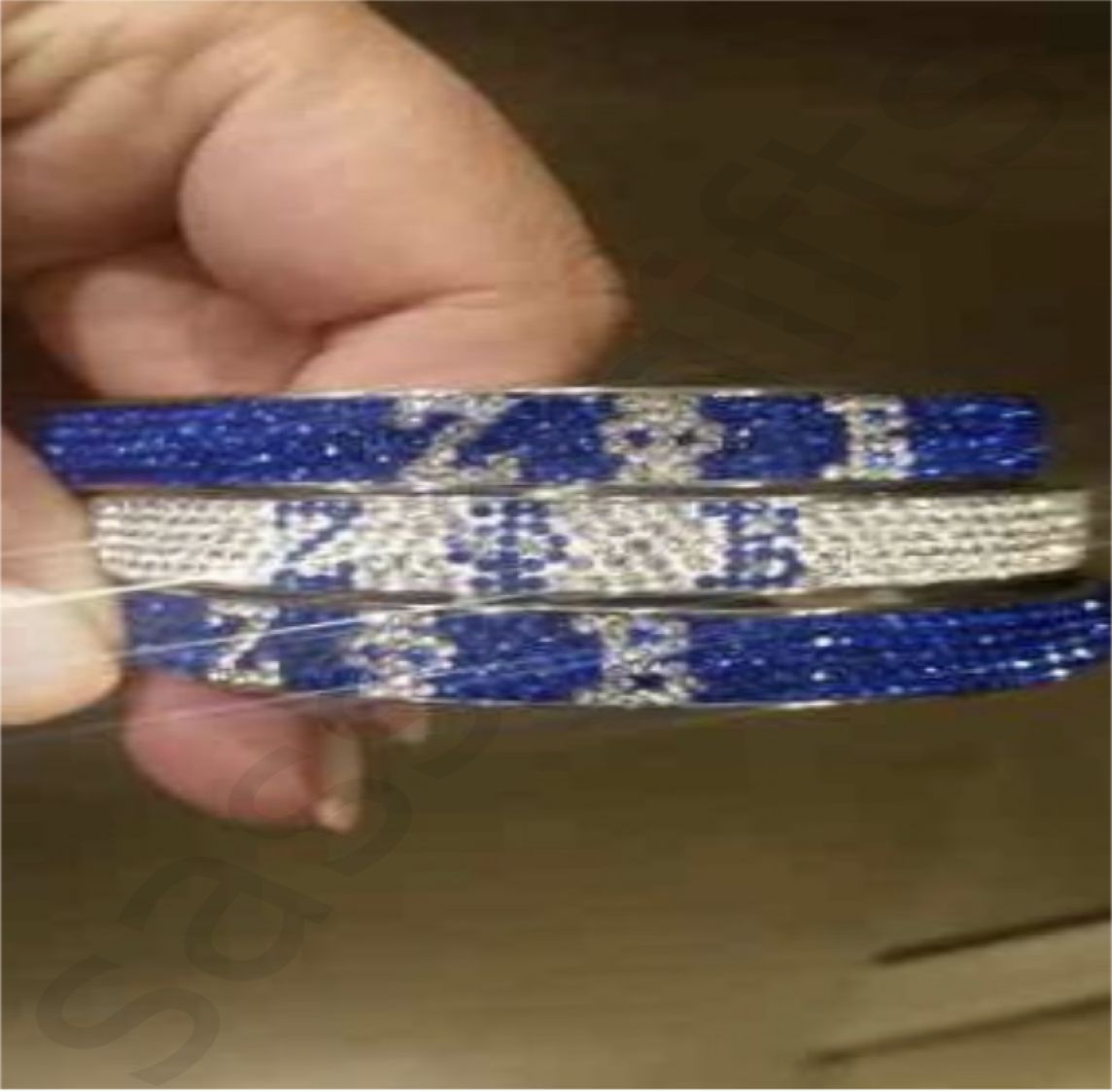 Zeta Phi Beta Clear Rhinestone Bangle Bracelet