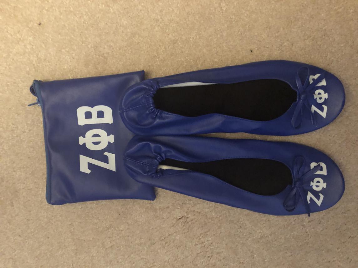 Zeta Blue Ballerina Slippers 