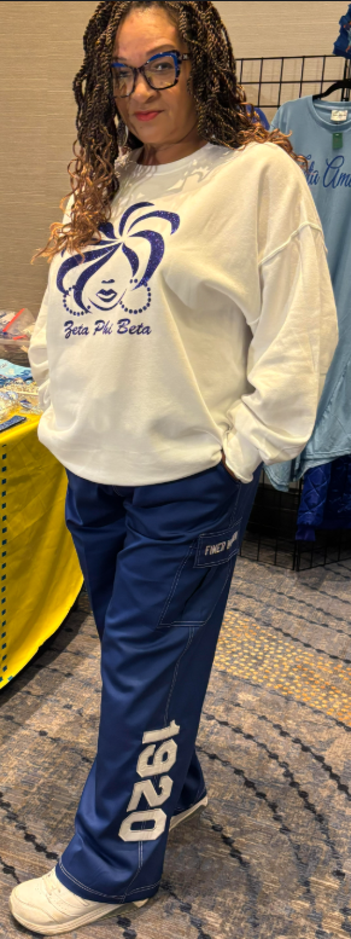 Zeta Blue Cargo Pants