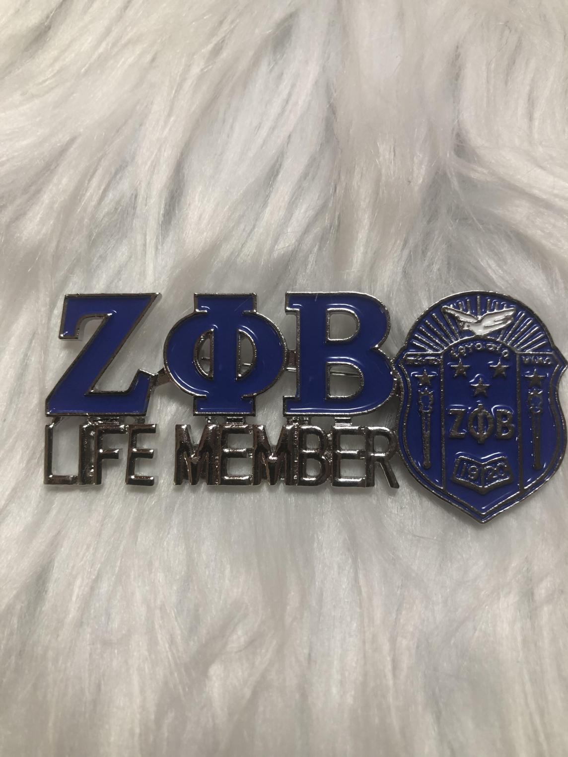 Zeta Life Member Pin