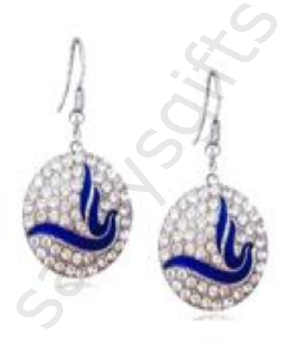 Zeta Phi Beta Pave Earrings