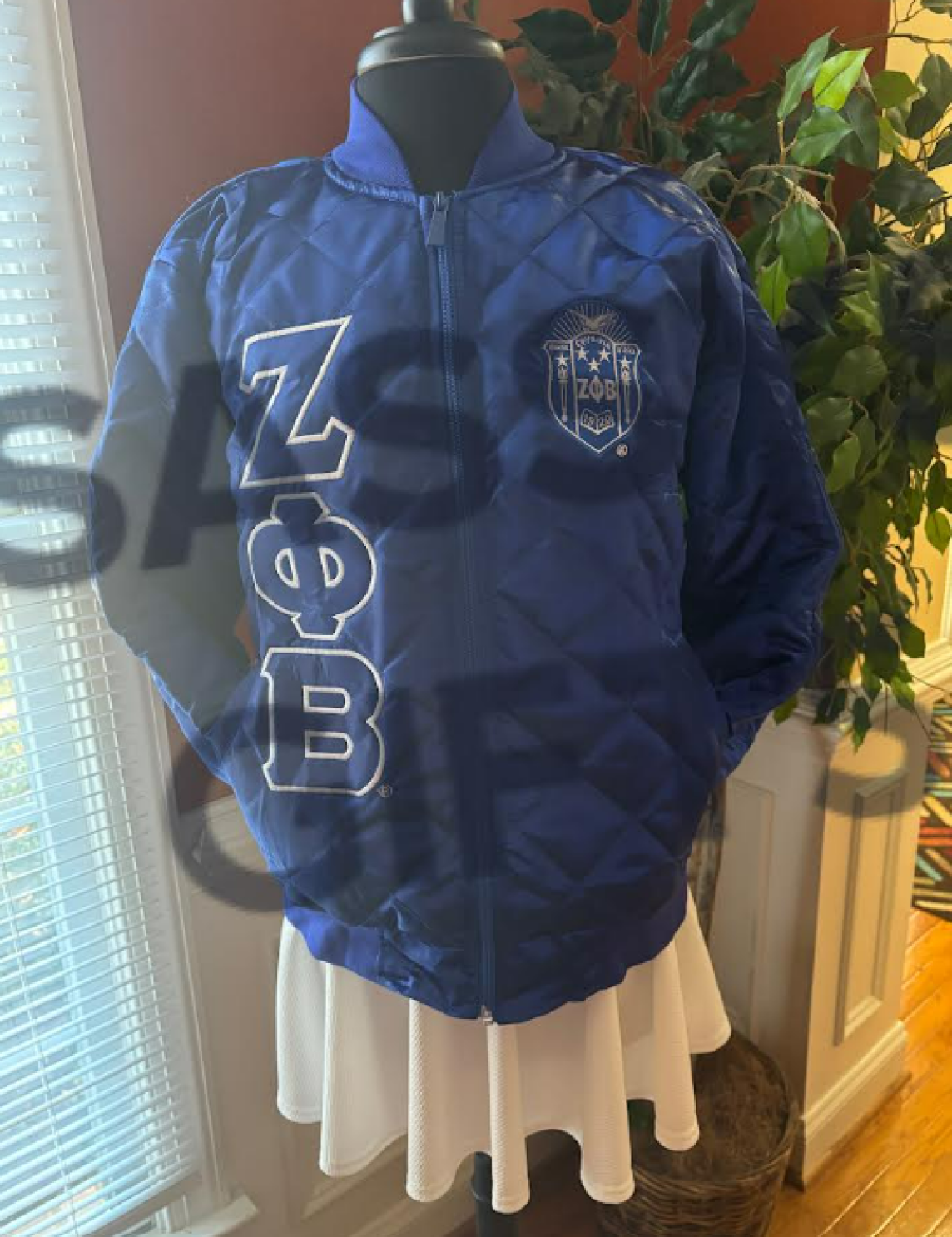 Zeta Satin Jacket with Embroidery and special lining 