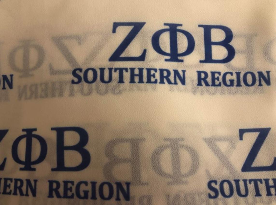 Zeta Phi Beta Southern Region Oblong Scarf
