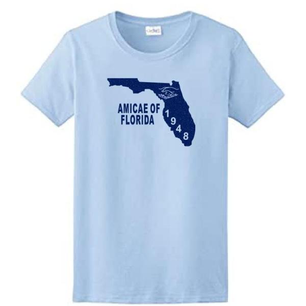 AMICAE State of FLORIDA Glitter Tee 