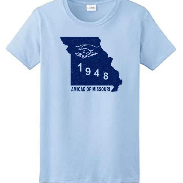 AMICAE State of MISSOURI Glitter Tee 