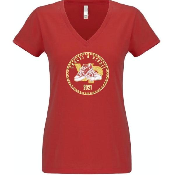 NANBPWC Chucks and Pearls Glitter Tee. A Sassy Original - SALE 