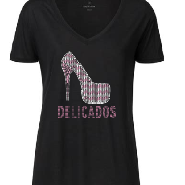 Delicados Rhinestones Shoe Tee 