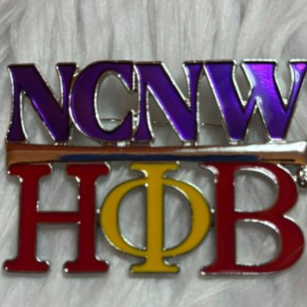 NCNW Eta Phi Beta Letters Pin