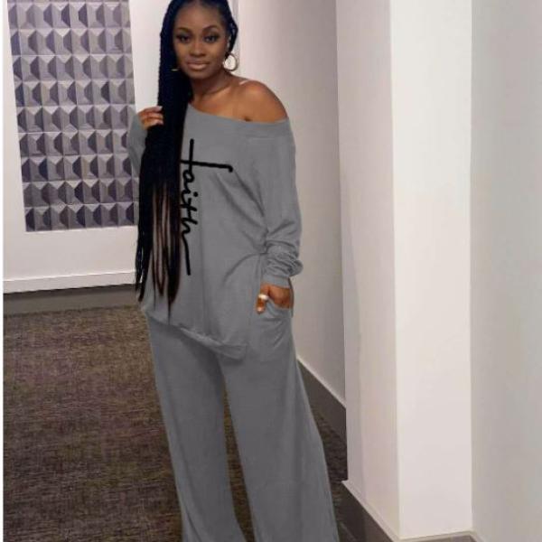 Gray FAITH Pantssuit.   