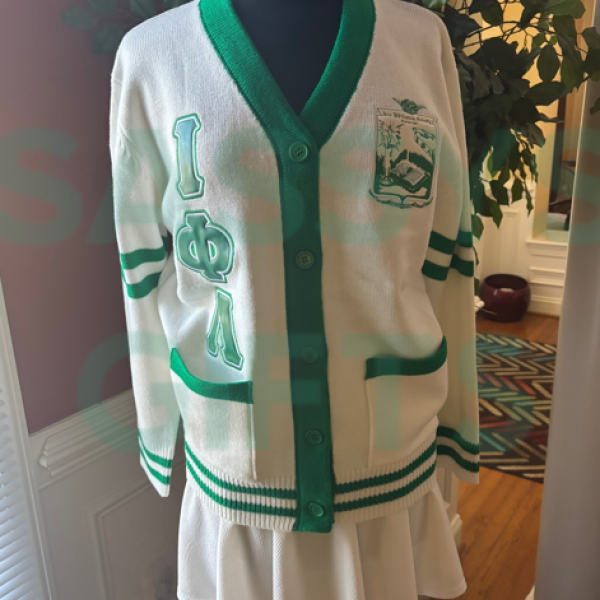 Iota Phi Lambda White Cardigan - Convention Special 