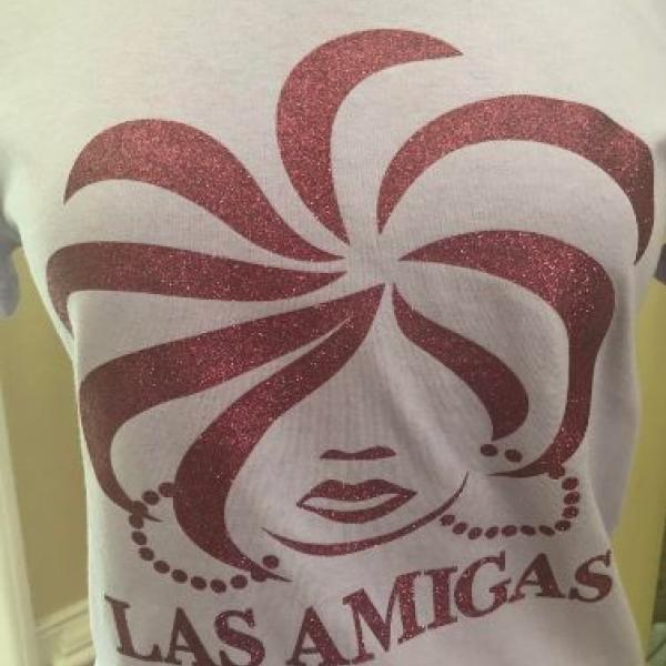 LAS AMIGAS GLAMOUR GIRL TEE IN LAVENDER 