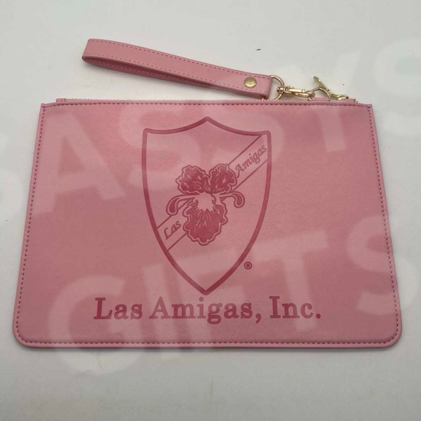 Las Amigas Faux Leather Clutch