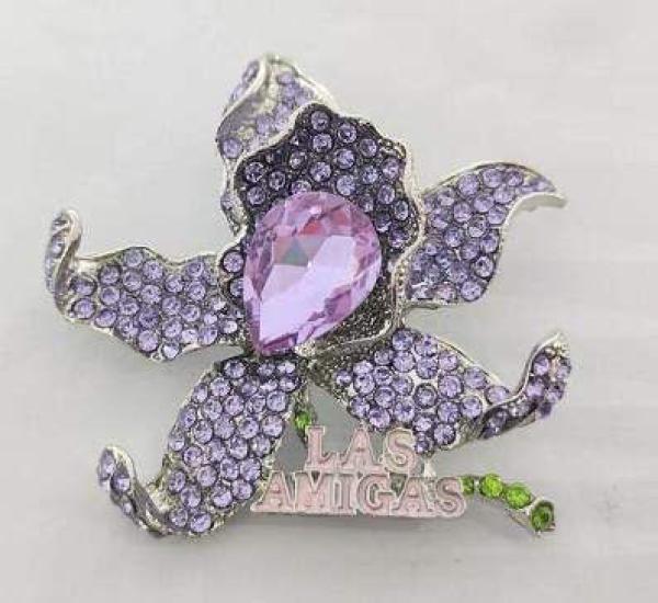 Las Amigas Orchid Pin