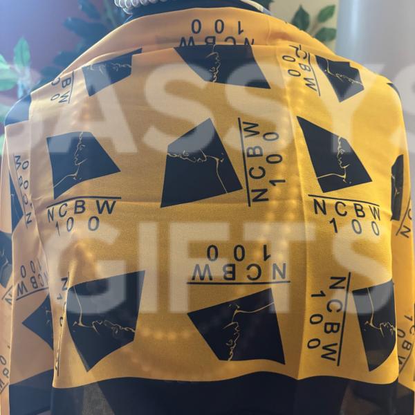 NCBW100 Gold Nylon Scarf