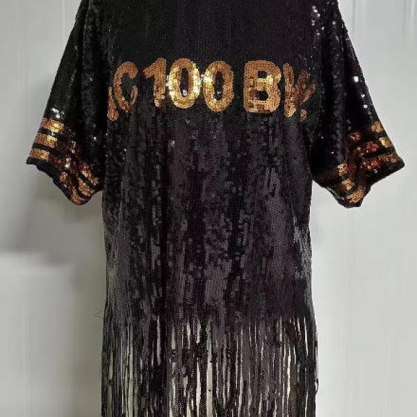 NCBW100 Sequin Fringe Top 