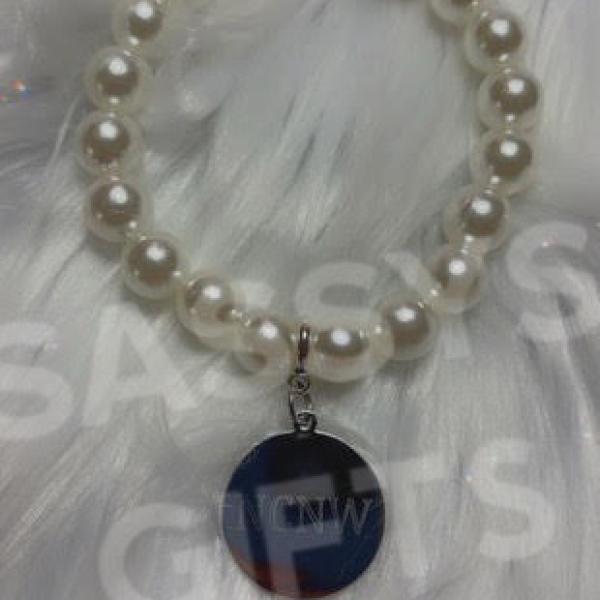 NCNW Medalllon Pearl Bracelet