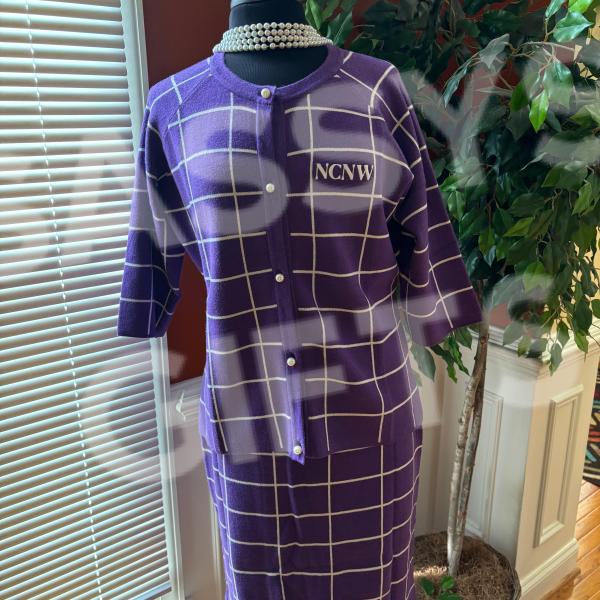NCNW Classic Purple Knit Suit 