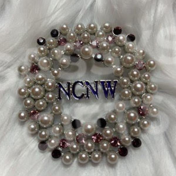 NCNW Large Round Wreath Pin
