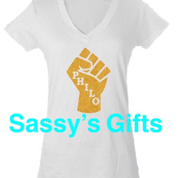 PHILO Power Fist Glitter Tee 