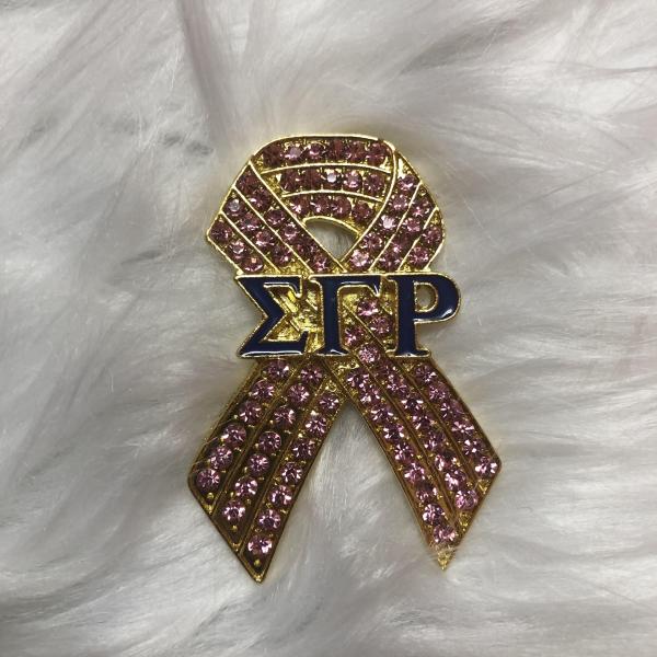 SGRho Pink Ribbon Pin