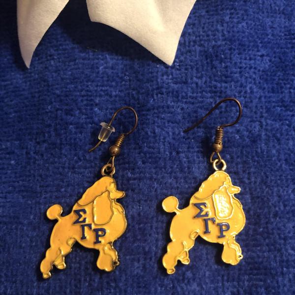 SGRho Poodle Earrings