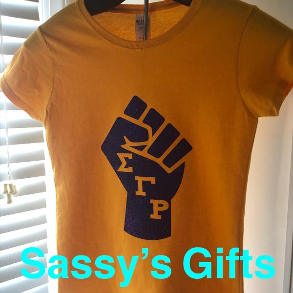 SGRho Power Fist Glitter Unisex Tee 