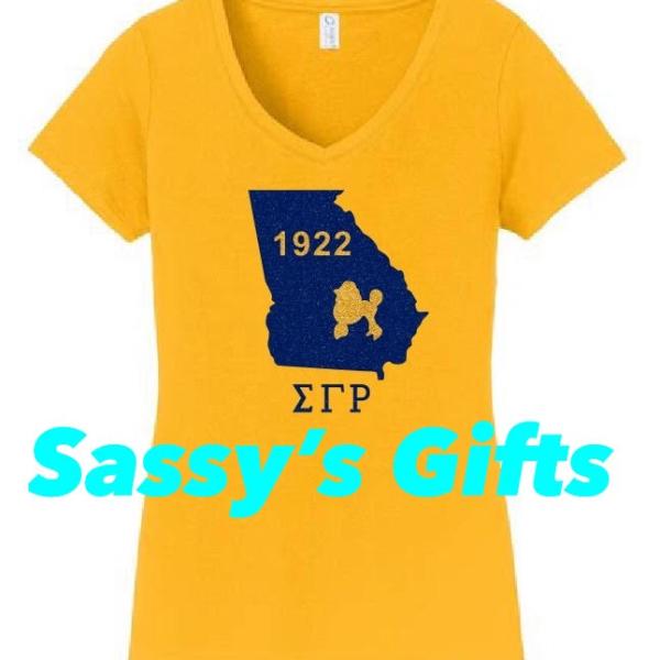 SGRho State of Georgia in Gold 